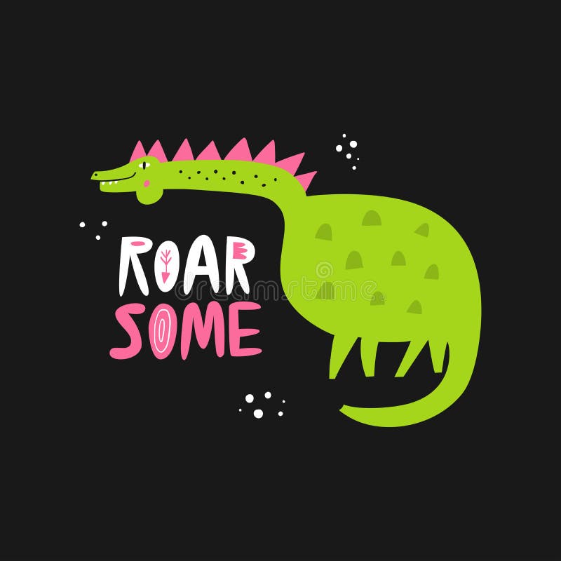 Rom you're Roarsome 14297834 Vector Art at Vecteezy