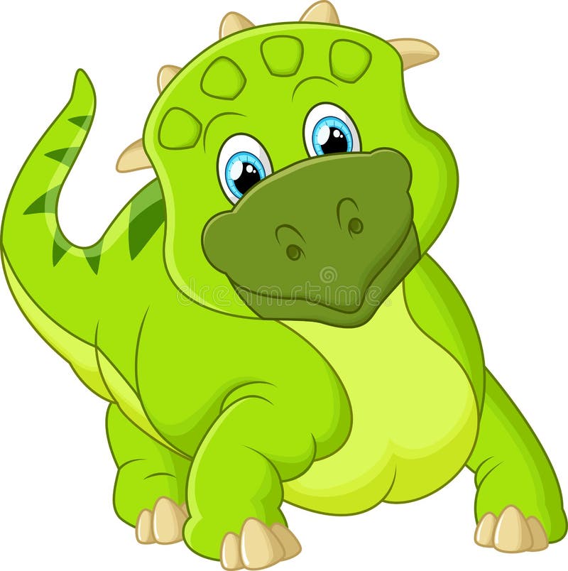 Cute dinosaur cartoon stock vector. Illustration of showing - 59576640