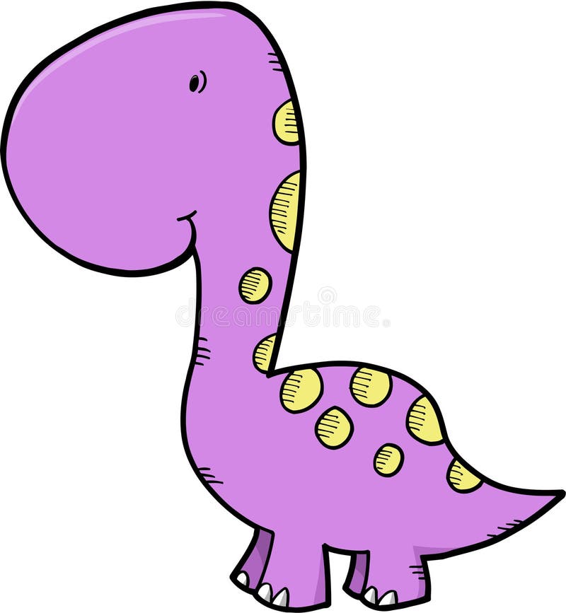 Cute Dinosaur Vector stock vector. Illustration of isolated - 5709881