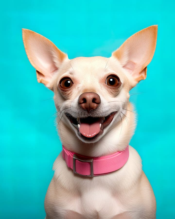 Cute dog captured in a professional studio portrait session against a solid backdrop vector illustration