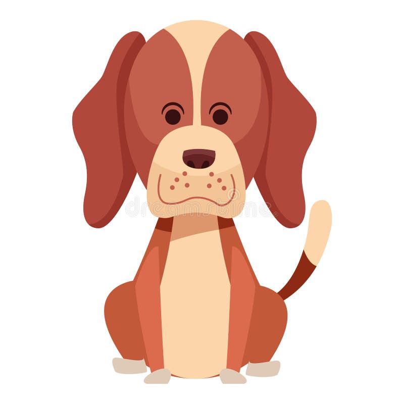 Cute dog sitting icon cartoon vector illustration Cute dog sitting icon cartoon vector illustration