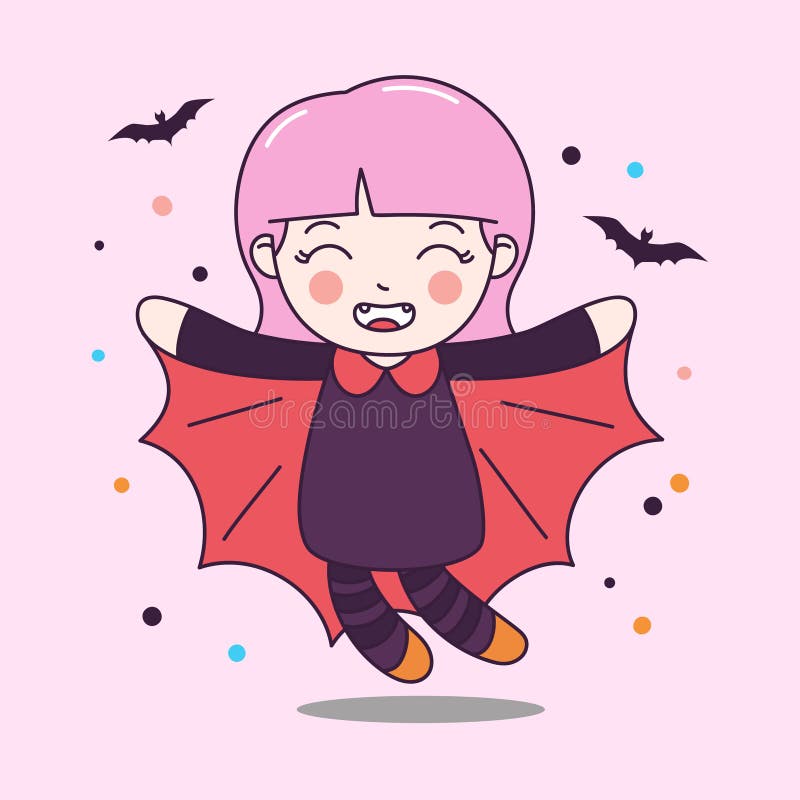 Dracula and girl stock illustration. Illustration of girl - 7754754