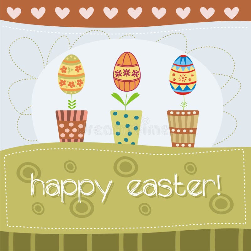 Cute easter card