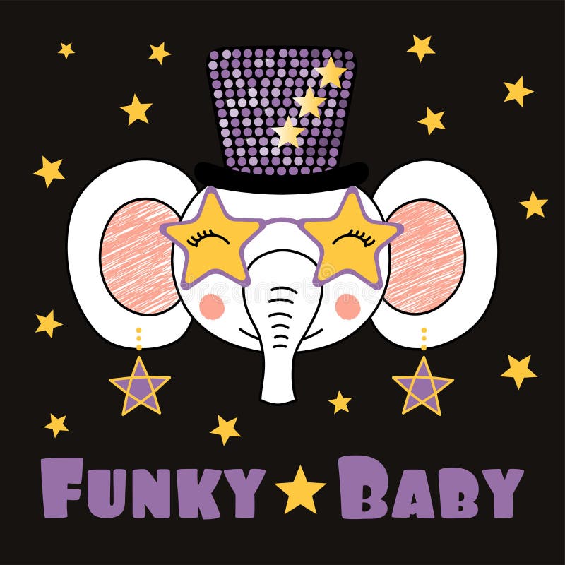 Free Free 306 Baby Elephant With Glasses Svg SVG PNG EPS DXF File