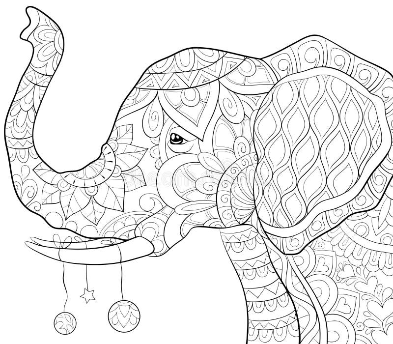 Human Patterned Heart for Coloring Book Stock Illustration ...