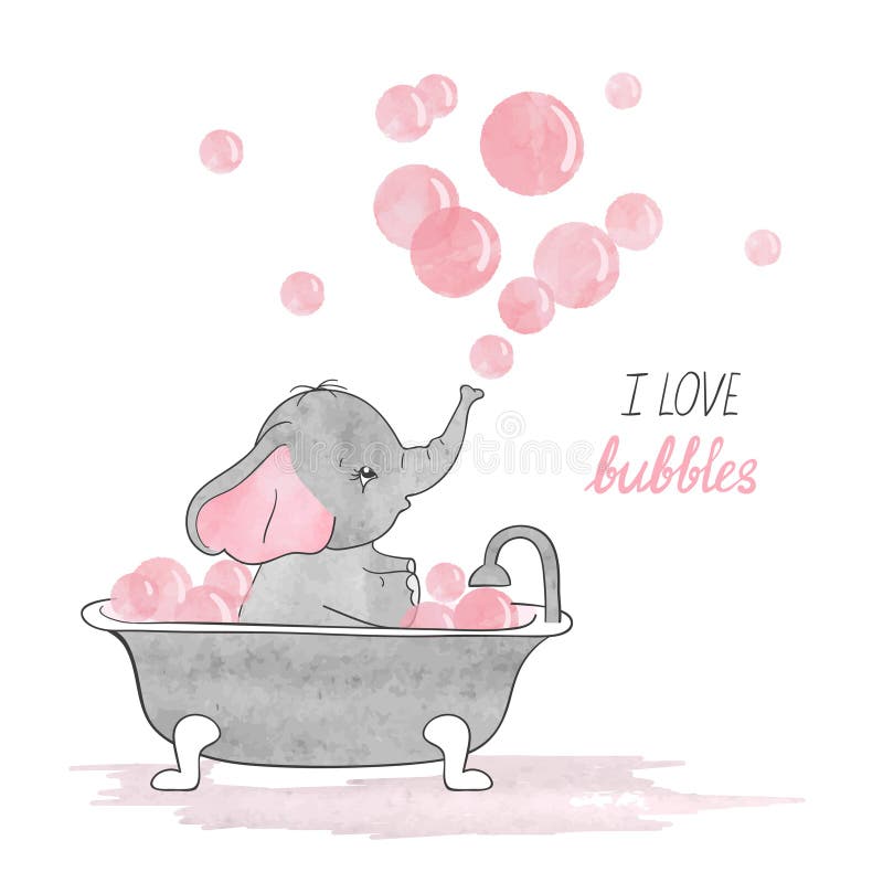 Cute Elephants Pink Balloons Love Baby T-Shirt Cute Elephants Pink Balloons Love Baby T-Shirt