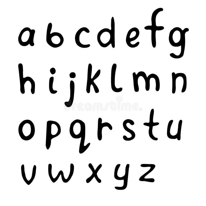 Black White Alphabet Letters Clipart Stock Illustrations – 204 Black ...