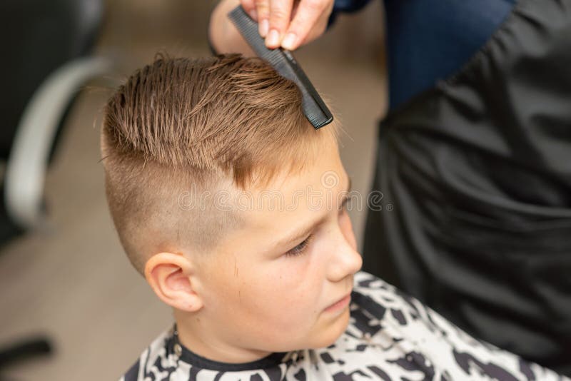 Cute European Boy Getting Hairstyle, Hairdresser Makes a Hairstyle for a View Stock Photo - Image of stylish, head: 226836848 Cute European Boy Getting Hairstyle, Hairdresser Makes a Hairstyle for a View Stock Photo - Image of stylish, head: 226836848
