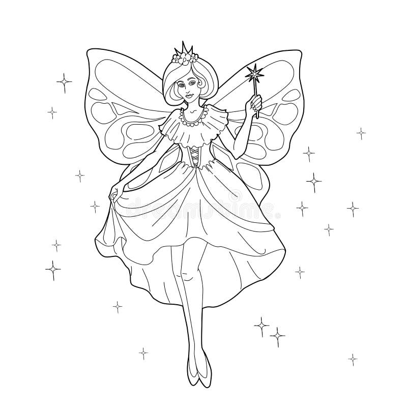 cute fairy girl stock vector illustration of magic  156602577