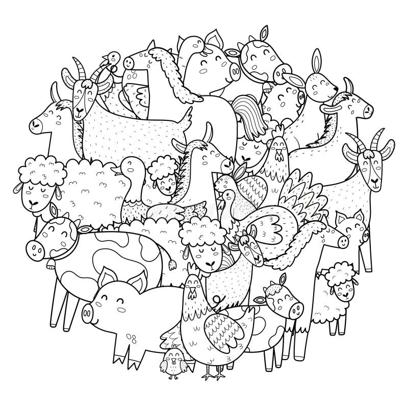 20+ Coloring Sheets Farm Animals - BillyOlimpia