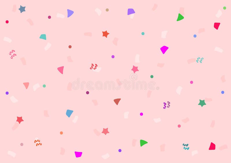 Cute Festive Background with Color Confetti. Stock Vector - Illustration of  cute, celebration: 126575475