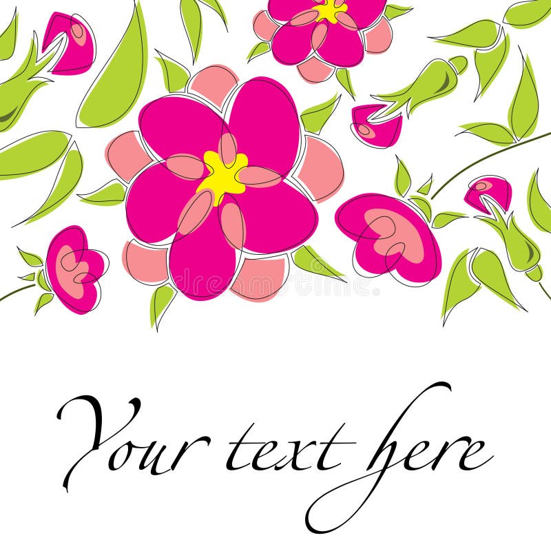 Cute floral background