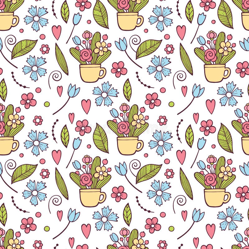 Cute Floral pattern in the small flower. Ditsy print . Motifs scattered random. Seamless vector texture. Elegant stock illustration Cute Floral pattern in the small flower. Ditsy print . Motifs scattered random. Seamless vector texture. Elegant stock illustration