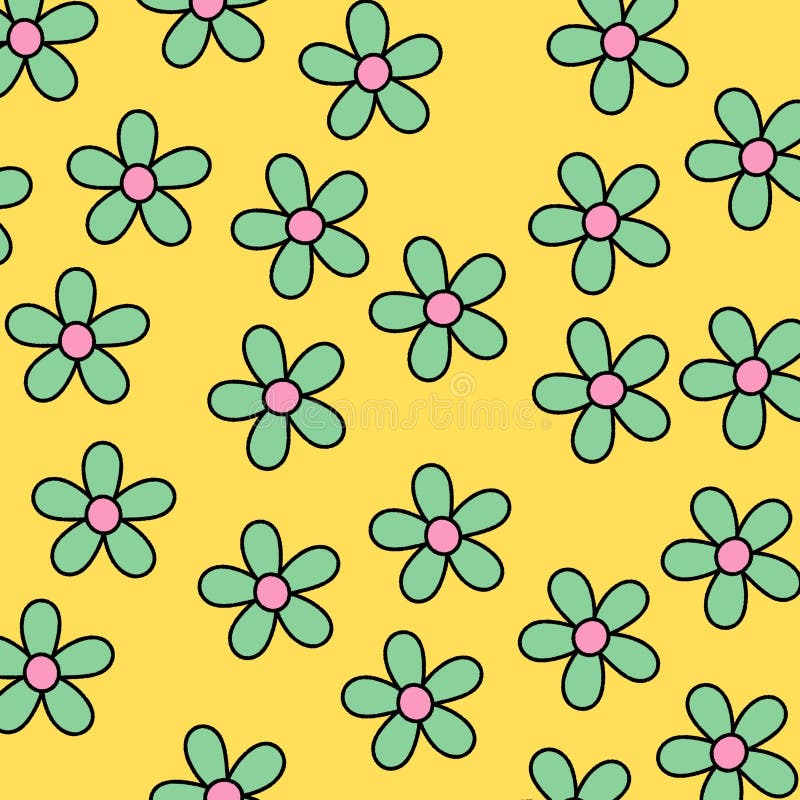 Cute Floral Textile Pattern and Wallpaper Pattern Seamless Abstract