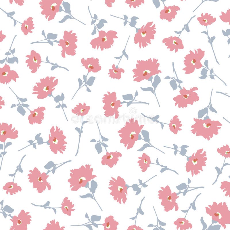 Abstract floral pattern perfect for textile design royalty free illustration