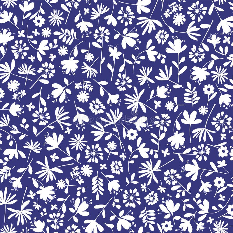 Abstract floral pattern perfect for textile design royalty free illustration