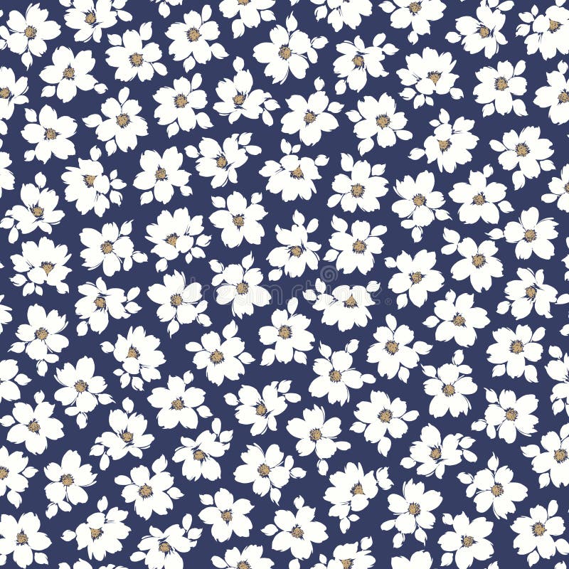 Abstract floral pattern perfect for textile design royalty free illustration