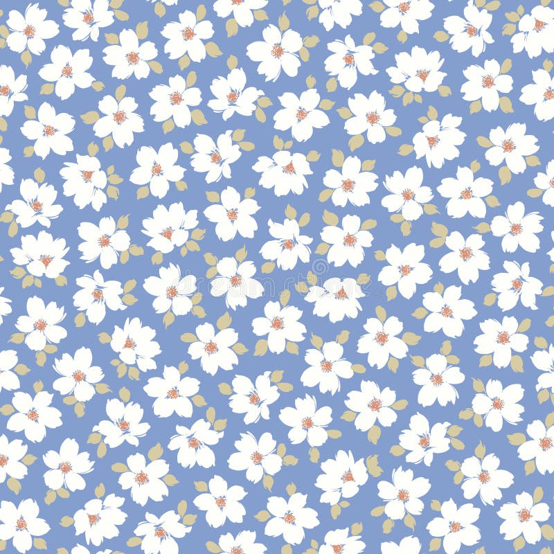 Abstract floral pattern perfect for textile design stock illustration