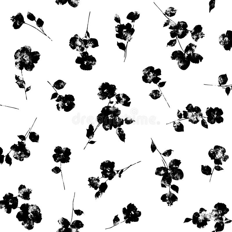 Abstract floral pattern perfect for textile design royalty free illustration