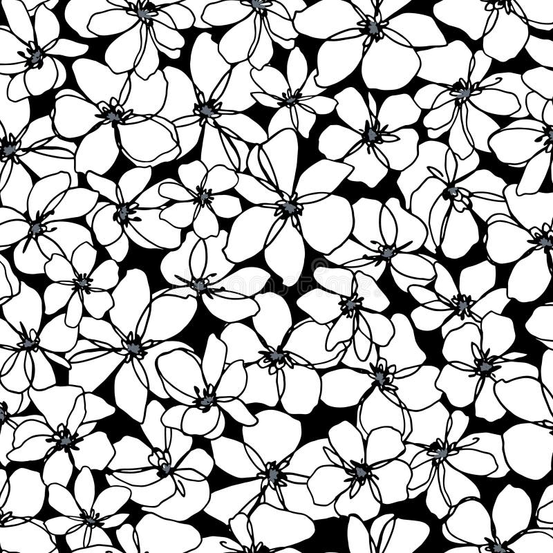 Abstract floral pattern perfect for textile design royalty free illustration