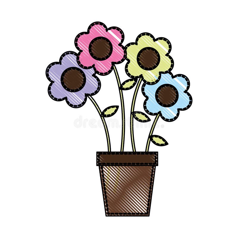 2D DESIGN - HOW TO DRAW FLOWER POT - 2D DESIGN POT - 2D POT DESIGN FOR  ELEMENTARY & INTERMEDIATE | Pot designs, Flower drawing, Flower pot design