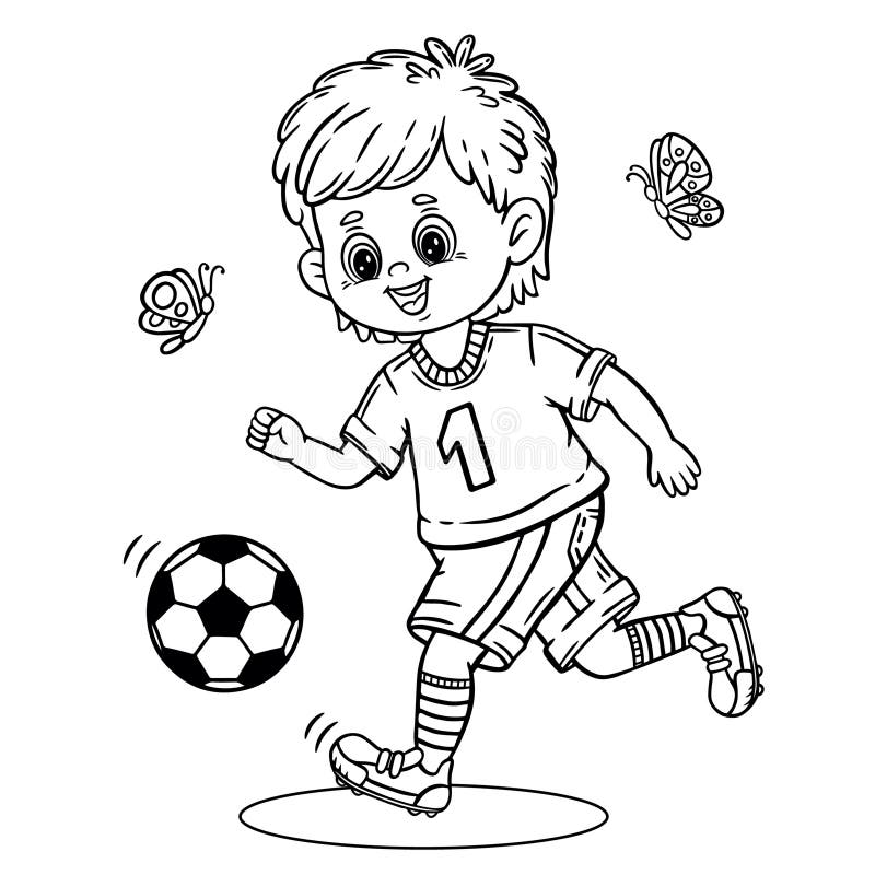 Playing - Children Kicking Ball Dimensions & Drawings