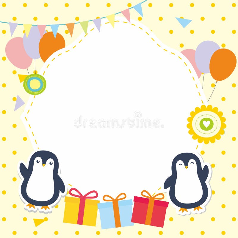 Cute Penguin Flying with Helium Balloons Stock Vector - Illustration of  arctic, coloring: 85788038