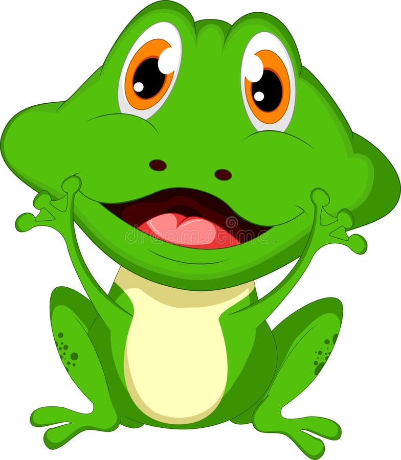 Cute frog kawaii style stock vector. Illustration of cute - 79703070