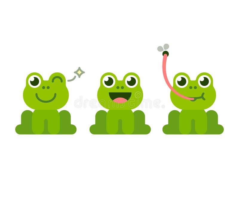 Cute frog cartoon