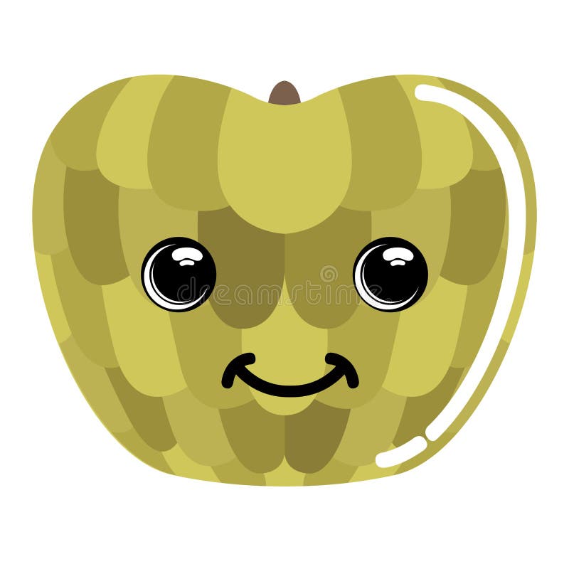 Cute fruit emoticon stock vector. Illustration of food 117593263