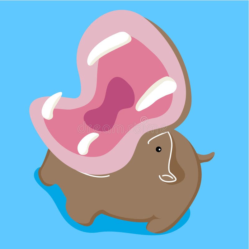 Download Cute Funny And Adorable Hippo Clipart Vector Stock Vector ...