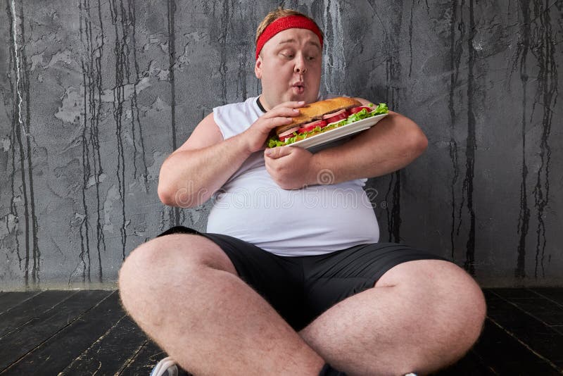 Cute Funny Fat Man Stroking Sandwich in Hands Stock Image - Image of lunch, diet: 190225319 Cute Funny Fat Man Stroking Sandwich in Hands Stock Image - Image of lunch, diet: 190225319