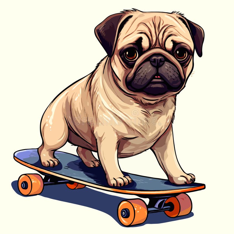 Cute Funny Pug Dog Skateboarding Skater Trucks Shirt Gifts Cute Funny Pug Dog Skateboarding Skater Trucks Shirt Gifts