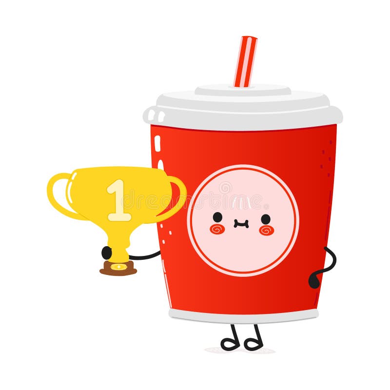 Cartoon Drink In A Plastic Cup Vector Illustration Stock Illustration -  Download Image Now - Disposable Cup, Red, Vector - iStock