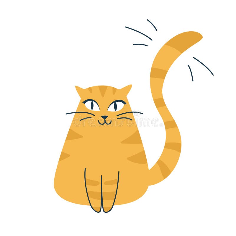 Premium Vector  Cute cartoon illustration kitty, orange cat, cat icon  illustration, sleeping cat