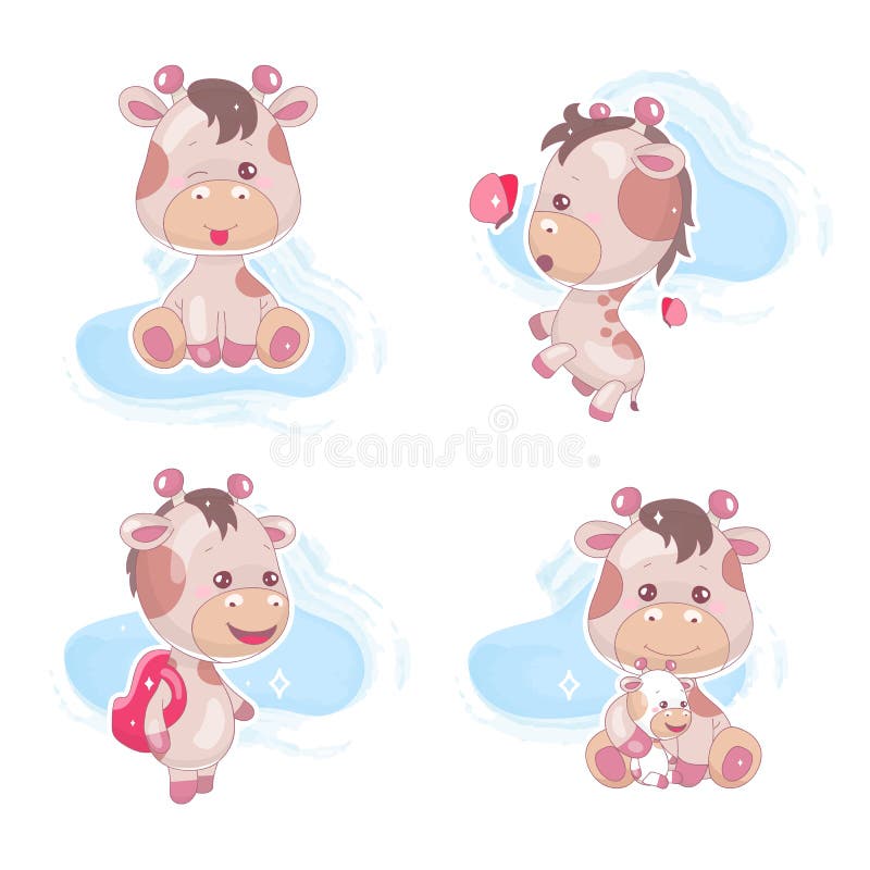 Cute elephants kawaii cartoon vector characters set. Adorable and funny  animal different poses and emotions isolated sticker, patch. Anime baby boy  Stock Vector Image & Art - Alamy