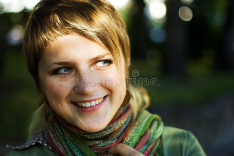 Cute girl stock image. Image of cheerful, stylish, smile 3521431