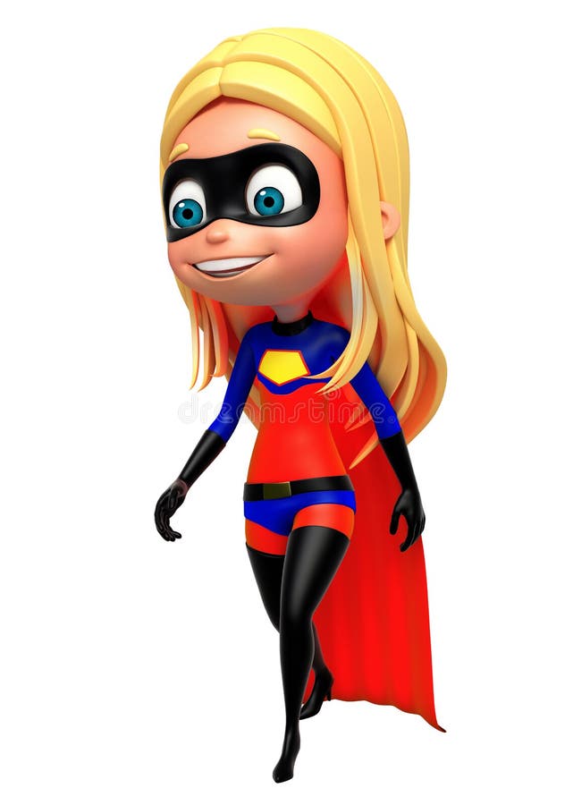 Girl superhero costume drawing free image download