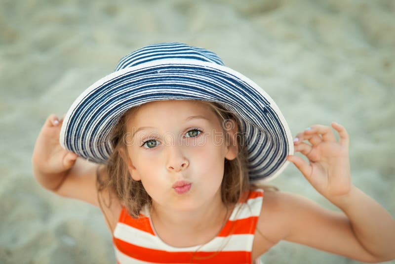 Cute Girl on a Beach on Sunset. Mallorca, Spain Stock Photo - Image of ...