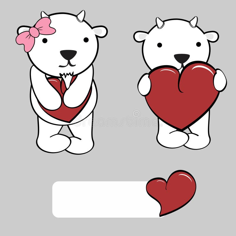 Cute Girl and Boy Goat Cartoon Love Heart Stock Vector - Illustration of  clipart, cartoon: 59906185