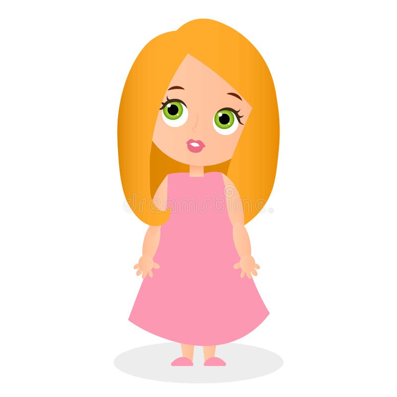 Cute Girl Cartoon Character. Vector Illustration Eps 10 Isolated on White Background. Flat Cartoon Style. Stock Illustration - Illustration of banner, pink: 86722097 Cute Girl Cartoon Character. Vector Illustration Eps 10 Isolated on White Background. Flat Cartoon Style. Stock Illustration - Illustration of banner, pink: 86722097