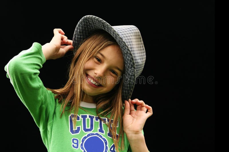 Cute Girl In Green Shirt 3 Picture. Image 2180086