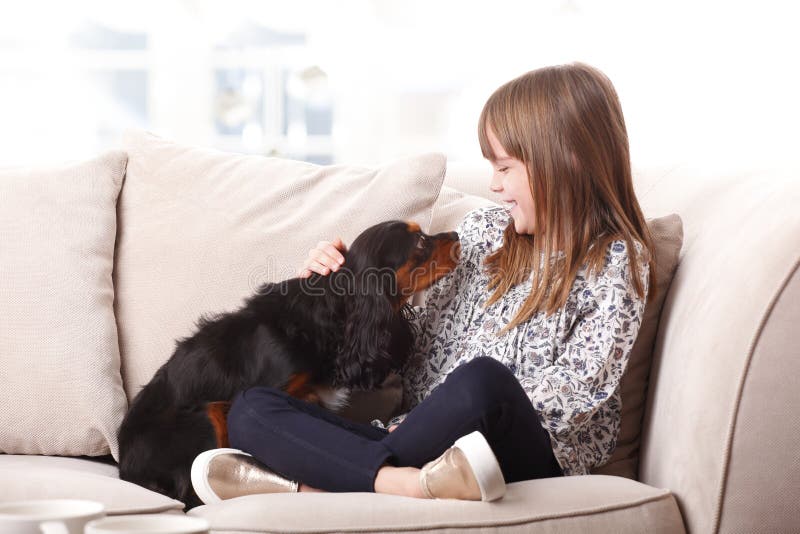 Cute girl and her best friend