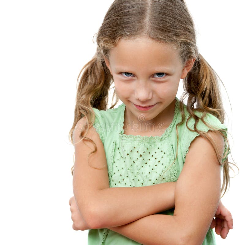 Cute Girl With Naughty Face Expression Stock Image Image 27338141