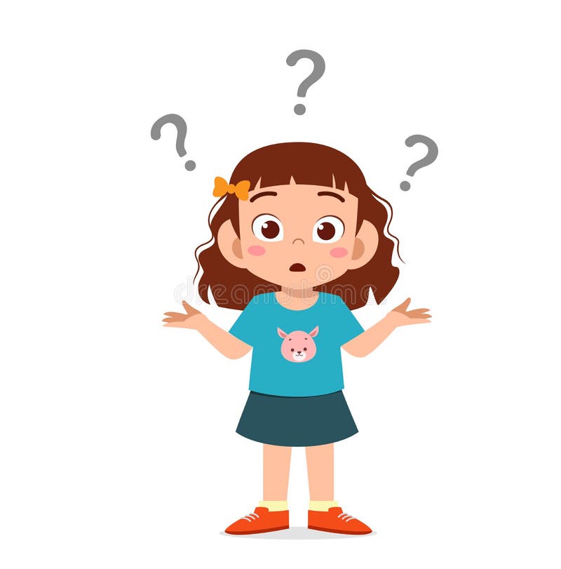 Cute Girl Asking Question Stock Illustrations – 863 Cute ...