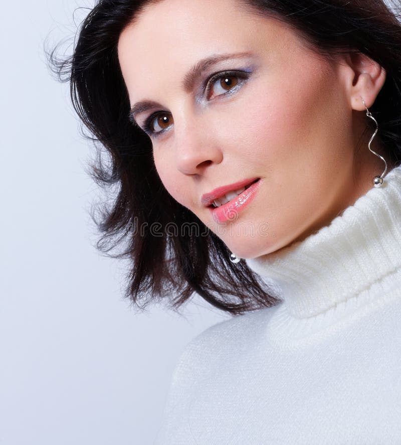 Cute Girl in Winter Clothes Stock Image Image of color, christmas