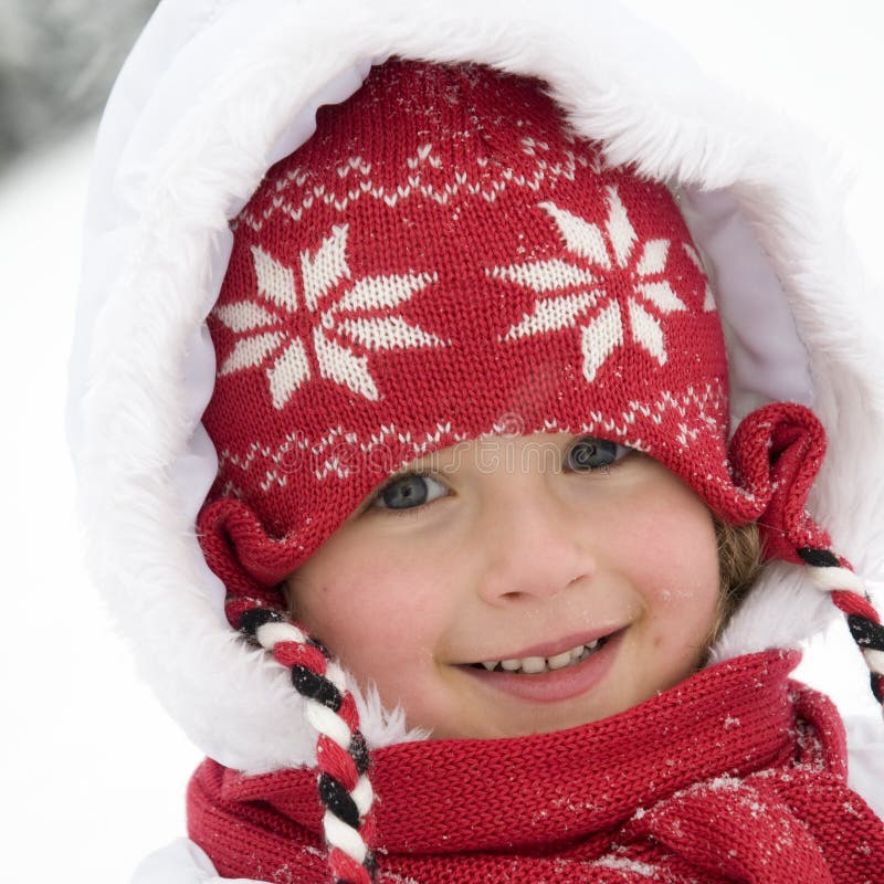 Cute girl winter portrait stock photo. Image of cheerful - 28185864