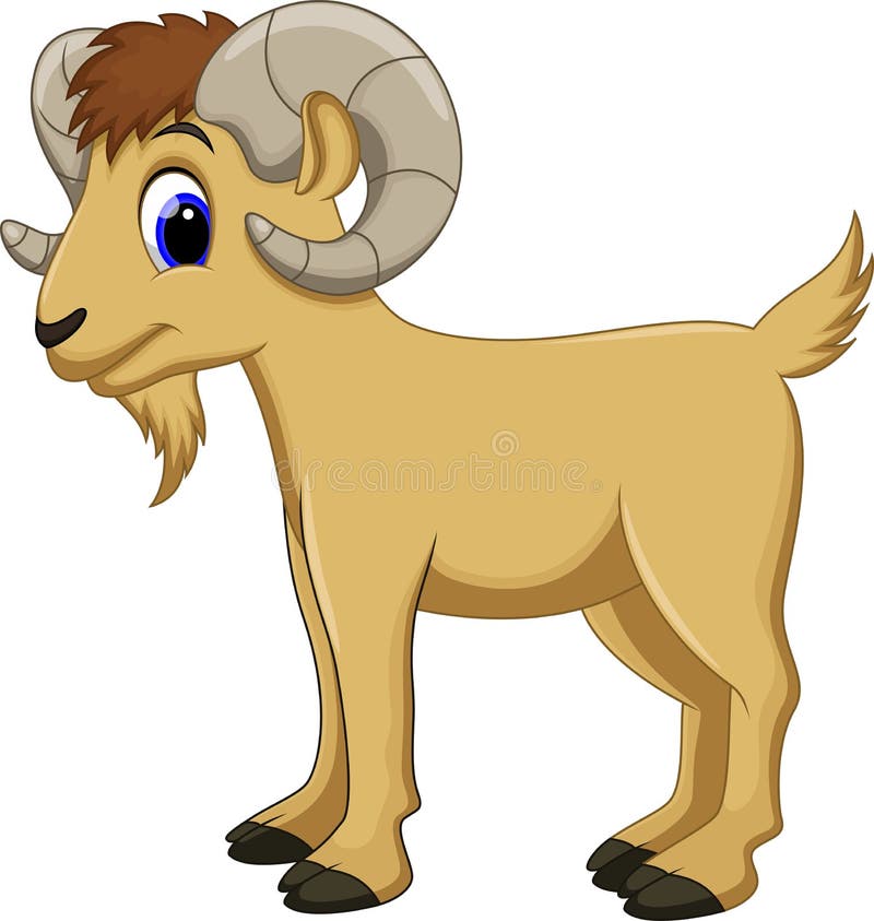 Cute goat cartoon stock illustration. Illustration of farm - 50302551 Cute goat cartoon stock illustration. Illustration of farm - 50302551