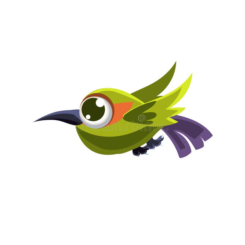 Cute Green Colibri royalty free illustration Cute Green Colibri royalty free illustration