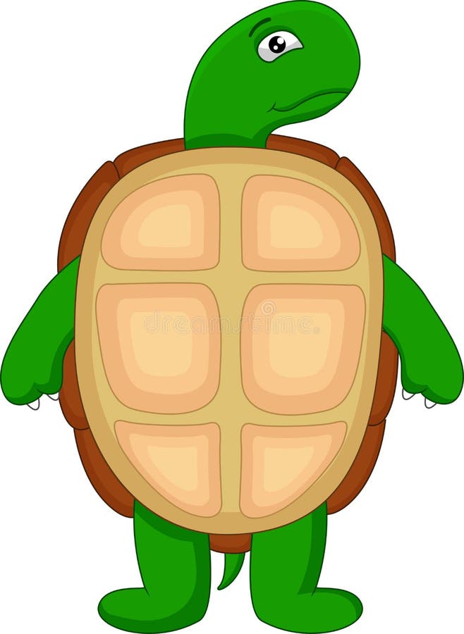 Cute green turtle cartoon stock vector. Illustration of icon - 46174592